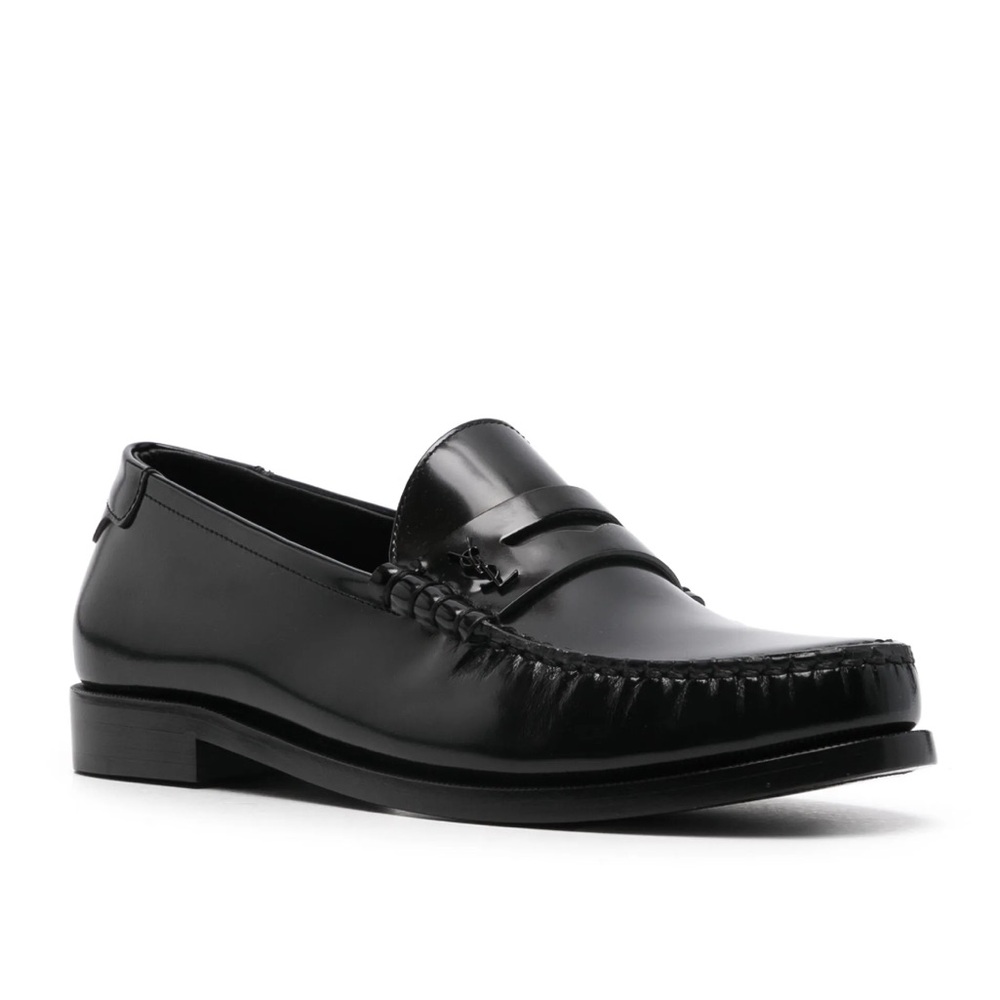 Saint Laurent Black Penny Le Loafer Women's 37 Leather